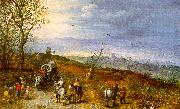 Jan Brueghel Wayside Encounter painting